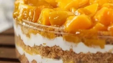 سهلة وبسيطة .. طريقة عمل الكنافة بالمانجو