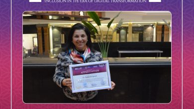 من سجل الذكريات .. تكريم د.نعيمة القيصر رئيس منظمة الصحة العالمية فى مصر