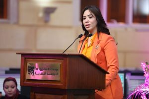 ماري لوي تشارك في اطلاق جرس جلسة تداول البورصة المصرية احتفالا باليوم العالمى للمرأة