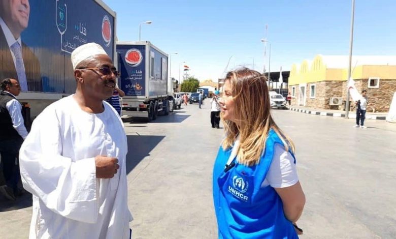 الدور الإنسانى لمفوضية اللاجئين فى رعاية النازحين من السودان على الحدود المصرية 9 الدور الإنسانى لمفوضية اللاجئين فى رعاية النازحين من السودان على الحدود المصرية