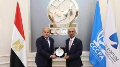 السفير احمد نهاد يستقبل رئيس المجلس العالمي للتسامح والسلام