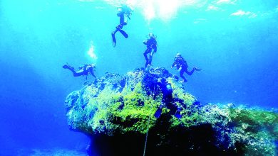 غواصون متطوعون ينظفون قاع بحر إيجه