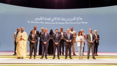 جائزة ولي عهد الأردن تحتفي بالأفراد والمؤسسات الداعمين للعمل التطوعي