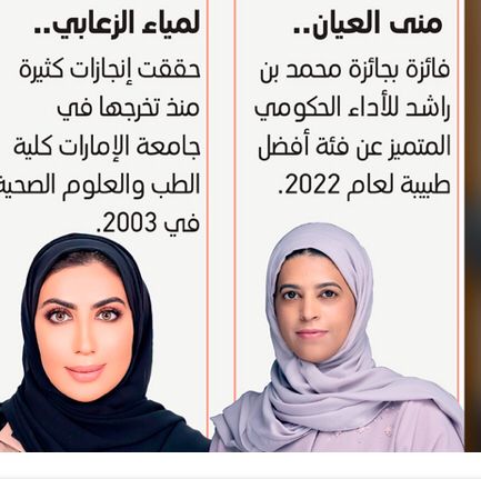 طبيبات إماراتيات تفوقن في القطاع الصحي بتخصصات علمية متميزة