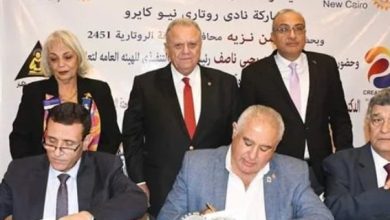 تعليم الكبار توقع بروتوكول تعاون مع المنطقة الروتارية