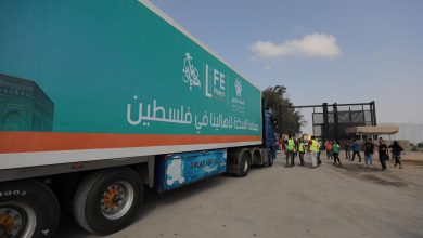 قوافل الإغاثة للتحالف الوطنى تواصل إمداداتها للشعب الفلسطينى عبر معبر رفح