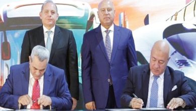 البنك الأهلى المصرى يوقع بروتوكول تعاون مع جهاز تنظيم النقل البرى الداخلى والدولى