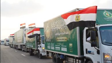 غزة تستقبل 18 شاحنة عملاقة من بيت الزكاة والصدقات المصري