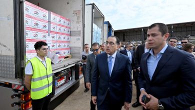 الهلال الأحمر يشارك في إطلاق قافلة نتشارك من أجل الإنسانية لإغاثة غزة