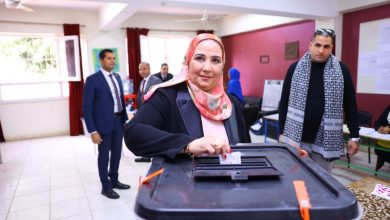 وزيرة التضامن تدلي بصوتها في انتخابات الرئاسة