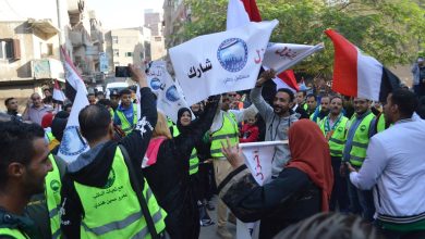 خاص بالصور| انتخابات الرئاسة 2024.. أجواء احتفالية أمام مدرسة البحوث بالدقي
