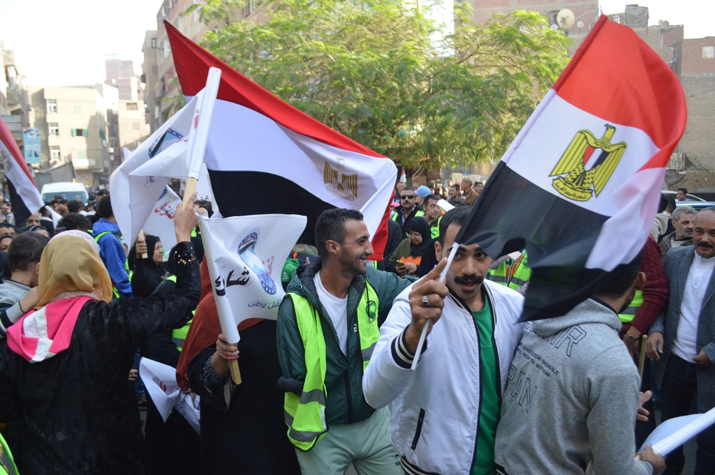 خاص بالصور| انتخابات الرئاسة 2024.. أجواء احتفالية أمام مدرسة البحوث بالدقي
