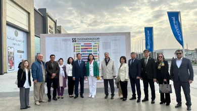 بيان قوبلاش تشارك في مؤتمر تنظمه السفارة الكازاخية بأرض المعارض بالقاهرة
