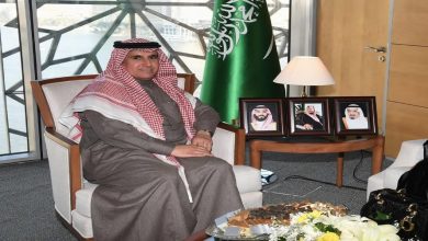 مندوب المملكة لدى جامعة الدول العربية يلتقي عضو البرلمان العربي دكتوره مستوره الشمري