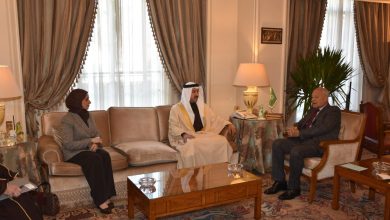 أحمد أبو الغيط الأمين العام لجامعة الدول العربية، يستقبل ، الدكتور الشيخ عبد الله بن أحمد آل خليفة رئيس مجلس الأمناء لمركز البحرين للدراسات الاستراتيجية