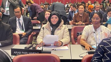 النائبة شيخة الجفيري تدعو إلى زيادة إشراك العنصر النسائي في مفاوضات حظر الأسلحة الفتاكة