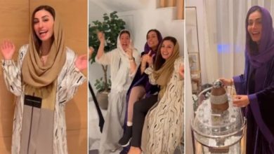 دينا الشربيني تستقبل حلا وهنا شيحة في منزلها على الإفطار