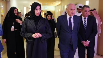 أبو الغيط خلال زيارته لأطفال جرحى من غزة في مستشفى سدرة بالدوحة: رأيت بعض آثار جرم يندى له الجبين، وشكرا لقطر على كل جهودها الاغاثية