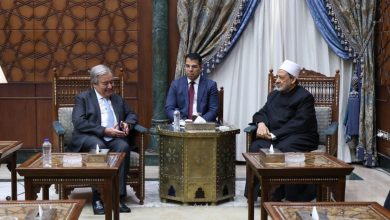 الأمين العام للأمم المتحدة ‏يشيد بجهود شيخ الأزهر في تعزيز السلام والتفاهم والحوار بين ‏الأديان