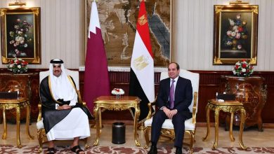 الشيخ تميم بن حمد آل ثاني أمير دولة قطر يجري اتصالا هاتفيا بالرئيس السيسي