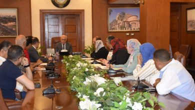 محافظ بورسعيد يشدد على الإسراع في معدلات أعمال إنشاء سوق "على بن أبي طالب" بحي الزهور