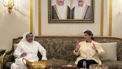 السفيرة الشيخة/ جواهر إبراهيم دعيج الصباح مساعد وزير الخارجية لشؤون حقوق الإنسان في دولة الكويت تستقبل ، المستشار/جابر صالح المري رئيس لجنة الميثاق العربي
