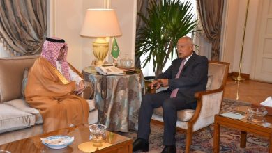  أبو الغيط يستقبل رئيس المنظمة العربية للسياحة بمقر الجامعة العربية بالقاهرة