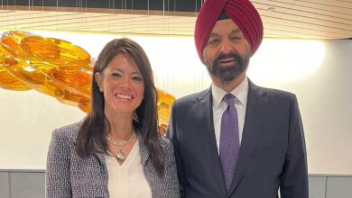 الدكتورة رانيا المشاط تُناقش التعاون المشترك مع رئيس مجموعة البنك الدولي ورئيس مجموعة بنك التنمية الأفريقي ورئيس مؤسسة "روكفيلر" الدولية