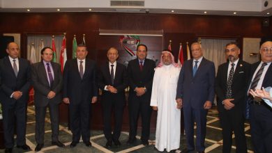 العميري يستقبل السفير الكويتي مثمنا جهوده لرعايته للجالية الكويتية بمصر ويكرم رئيس الأكاديمية العربية للعلوم والتكنولوجيا والنقل البحري