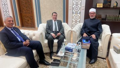 مفتي الجمهورية يستقبل مدير مركز التراث العربي بجامعة مصر للعلوم والتكنولوجيا
