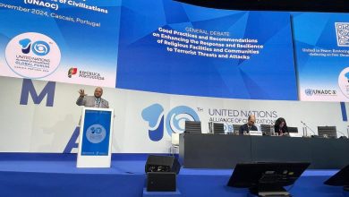 د. إبراهيم نجم في كلمته بالمؤتمر العالمي للأمم المتحدة لحماية المواقع الدينية