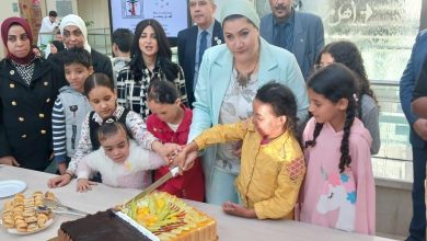 رئيسة المجلس القومي للطفولة والأمومة تزور الأطفال بمستشفى حروق أهل مصر فى إطار الاحتفال بأعياد الطفولة