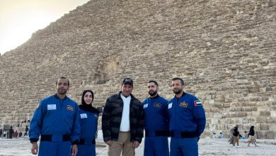 - وزير الدولة لشئون الشباب بالإمارات العربية المتحدة في زيارة لمنطقة أهرامات الجيزة