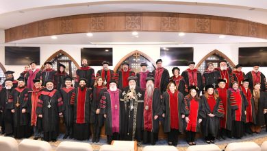 حفل تخريج أولى دفعات جامعة هولي صوفيا بحضور البابا تواضروس