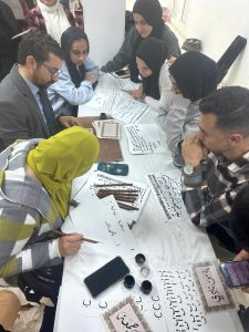 بالعربي ... ضمن فعاليات اليوم العالمي للغة العربية ، ورشة عمل: أساسيات فن الخط العربي بكلية التربية النوعية