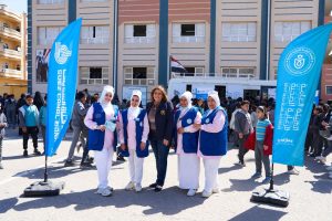 بنك قناة السويس بدعم الهيئة العامة للرعاية الصحية في تنفيذ حملة "صحتهم مستقبلهم".