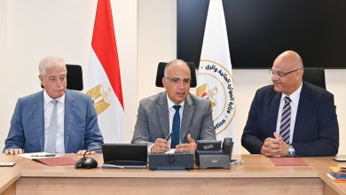 وزير الرى يستقبل مستشار رئيس الجمهورية للتنمية المحلية، ومحافظ القليوبية، لمناقشة أعمال تطوير الكورنيش بالقليوبية، وتطوير المزيد من حدائق الرى بالقناطر الخيرية،