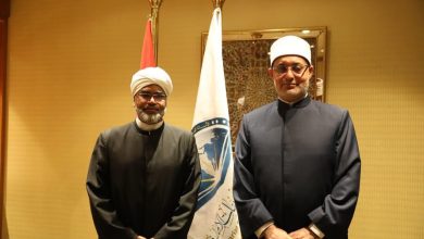 في لقاء ثنائي بالقاهرة: سماحة مفتي الديار المصرية يلتقي رئيس اللجنة الشرعية بالمجلس الأوروبي للهيئات والمراكز والقيادات المسلمة