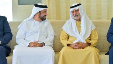الشيخ نهيان بن مبارك يستقبل وفدًا من البرلمان العربي برئاسة اليماحي في مجلسه بأبوظبي
