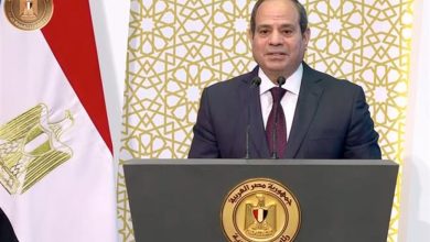 محافظ مطروح يهنئ فخامة الرئيس السيسى بمناسبة ذكرى المولد النبوى الشريف .