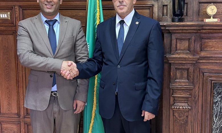 الأمين العام المساعد لجامعة الدول العربية مدير عام الصندوق العربي للمعونة الفنية للدول الإفريقية يستقبل المدير العام للأكاديمية الدبلوماسية الموريتانية
