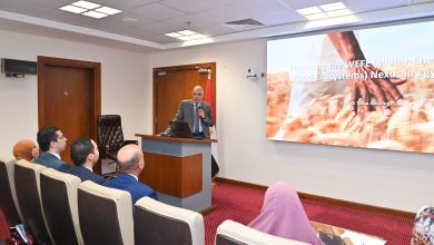 الدكتور سويلم يشهد فعاليات ختام سلسلة محاضرات "الترابط بين المياه والغذاء والطاقة والنظم البيئية WEFE Nexus" التى عقدت بمشاركة متدربين من وزارات الرى والزراعة والبيئة والكهرباء