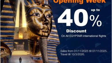 مصر للطيران واحدة من أكبر حملاتها الترويجية للتعريف بالمتحف المصري الكبير على مستوى العالم، وبث فيلم ترويجي داخل استراحات مطار القاهرة الدولي.