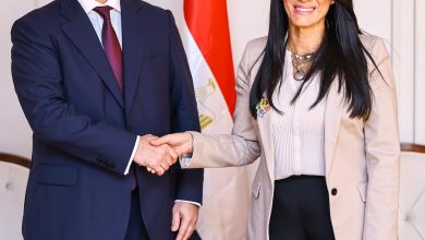 وزيرة التخطيط والتنمية الاقتصادية والتعاون الدولي تبحث مع السفير الجزائري بالقاهرة استعدادات انعقاد الدورة التاسعة للجنة العليا المشتركة المصرية الجزائرية ومنتدى الأعمال للقطاع الخاص من البلدين.