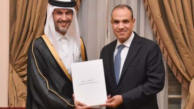 السفير/ جاسم بن عبدالرحمن آل ثاني، قدم أوراق اعتماده سفيراً فوق العادة مفوضاً لدولة قطر لدى جمهورية مصر العربية،