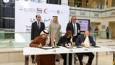 سفير دوله الإمارات لدى جمهورية مصر العربية، توقيع بروتوكول تعاون بين هيئة الهلال الأحمر الإماراتي ومؤسسة أهل مصر لعلاج الحروق