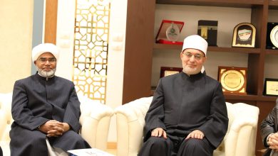 مفتي الديار المصرية، يستقبل رئيس اللجنة الشرعية في المجلس الأوروبي للهيئات والقيادات والمراكز الإسلامية