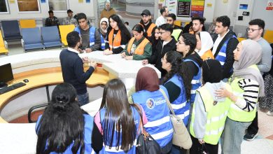 شركاء الخير للعام الثاني عشر زيارة طلابيه وتعليمية لدعم أطفال مستشفى ٥٧٣٥٧ ورسم البهجة للأطفال