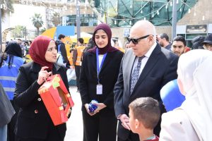 شركاء الخير للعام الثاني عشر زيارة طلابيه وتعليمية لدعم أطفال مستشفى ٥٧٣٥٧ ورسم البهجة للأطفال