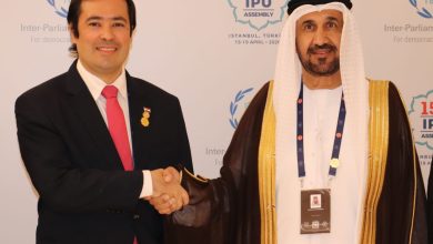 رئيس البرلمان العربي يلتقي رئيس برلمان السوق المشتركة لأمريكا الجنوبية (الميركوسور) في إسطنبول، ويؤكدان على أهمية تعزيز العلاقات العربية مع أمريكا الجنوبية على كافة المستويات